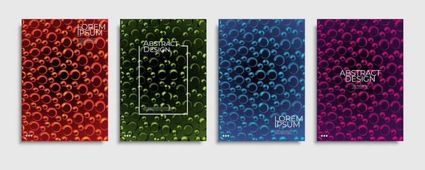 Brochure Cover Templates Set Minimale Kleurrijke Kleurovergang Abstracte Achtergrond Eps10 — Stockvector