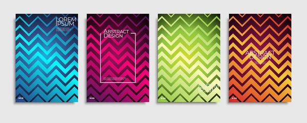 Brochure Cover Templates Set Minimal Colorful Gradient Abstract Background Eps10 — Stock Vector