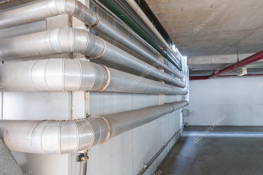 Water dripping from air duct — Stock Photo © sorranop.k 128512688