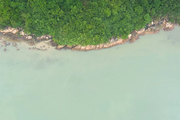 aerial view of croatia coast line