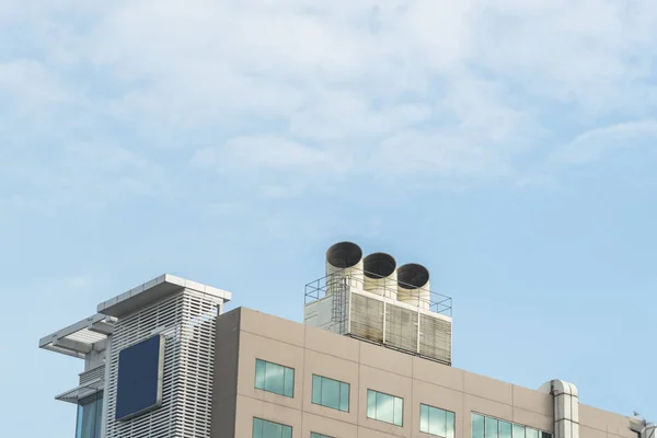 Industrial building, the dust collector or smoke collector — Stock Photo, Image