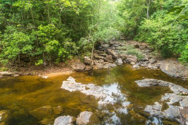 güzel tropikal yağmur ormanları şelale derin orman, Klong Pl içinde