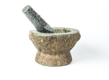 Havan topu beyaz arkaplanda izole edildi