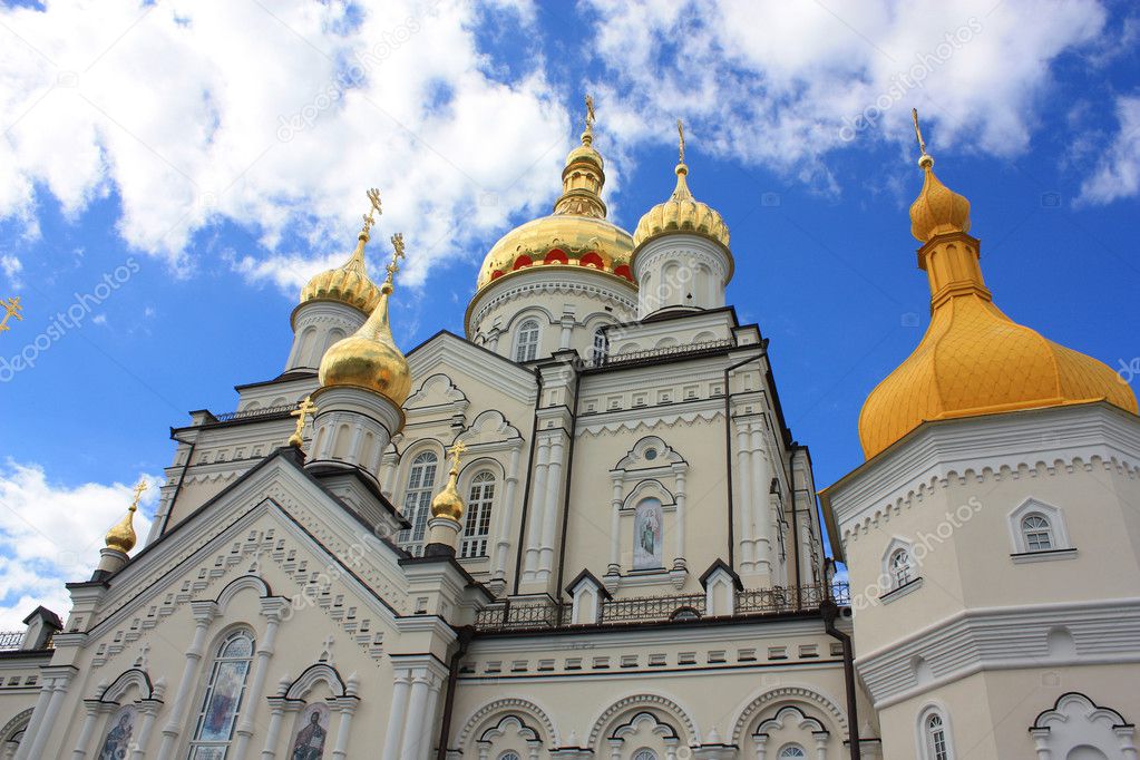 The church of  Pochayiv Lavra in Ukraine