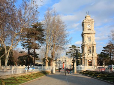 Istanbul'da Dolmabahçe sarayında ana giriş
