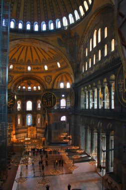  Ayasofya 'nın İstanbul' daki iç kesimi