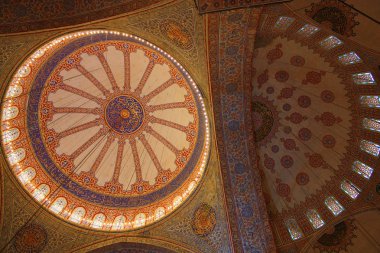 Istanbul'da Sultanahmet Camii tavan