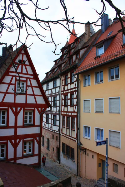 Nürnberger Straßen im Herbst, Deutschland — Stockfoto