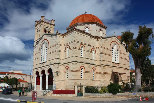 Templom Moni Phanerenis-Aegina sziget, Görögország — Stock Fotó