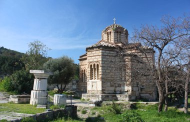 Kilise Kutsal havariler Atina'daki Agora üzerinde