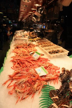 Barcelona'da Boqueria Pazar kerevit