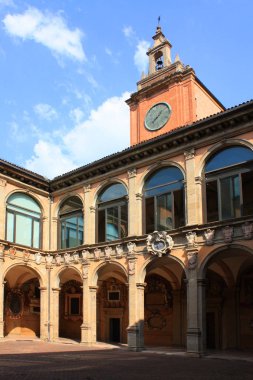 Bologna - 12 Eylül 2016. Arcade veranda Üniversitesi Bologna, Bologna, İtalya