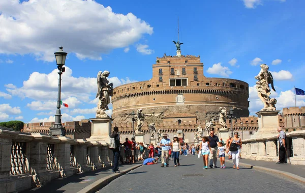 Róma - 2016. június 7. Sant'Angelo vár Rómában — Stock Fotó