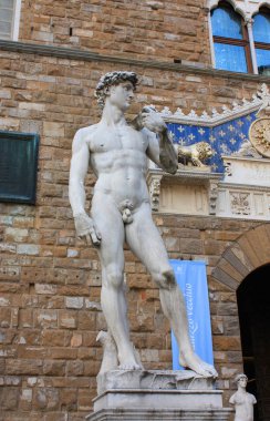Floransa - 11 Eylül 2016. David Michelangelo Floransa'da heykeli