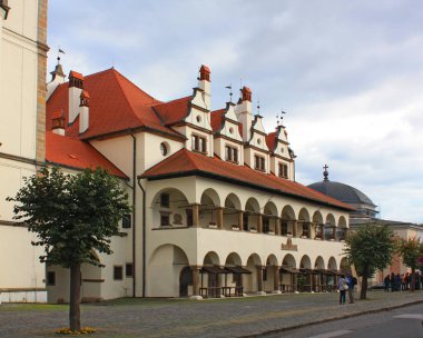 Levoca - 10 Ekim 2016. Eski Belediye Binası Levoca, Slovakya