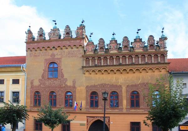 Levoca - 10 de octubre de 2016. Casa Turzo en el casco antiguo de Levoca, Eslovaquia —  Fotos de Stock