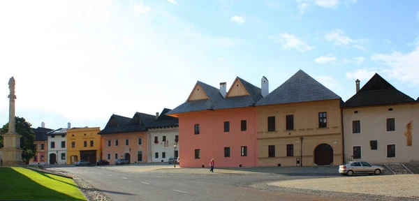 La calle Spisska Sobota (Casco Antiguo) en Poprad, Eslovaquia — Foto de Stock