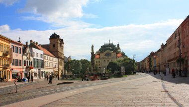Kosice, Slovakya - 20 Nisan 2017. Kosice Opera Tiyatrosu