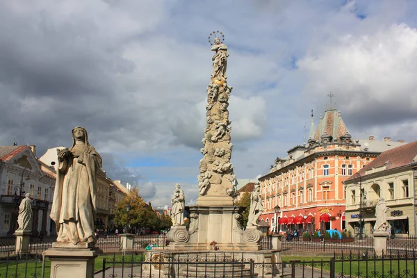 Kosice - April 20, 2017. Plague Column in Kosice — Stock Photo, Image