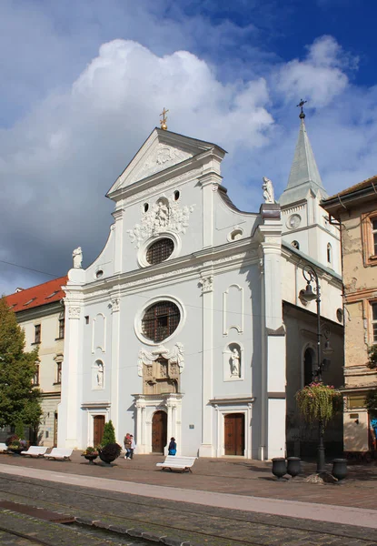 Kościół franciszkanów w Koszycach — Zdjęcie stockowe