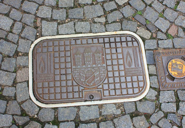 Miły sewer kreskowania w Pradze — Zdjęcie stockowe