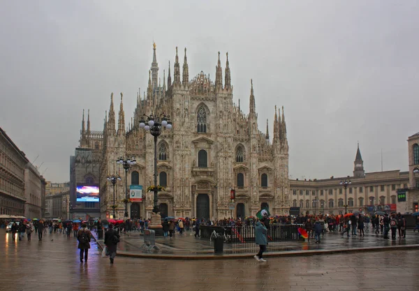 Vista do Duomo em Milão — Fotografia de Stock