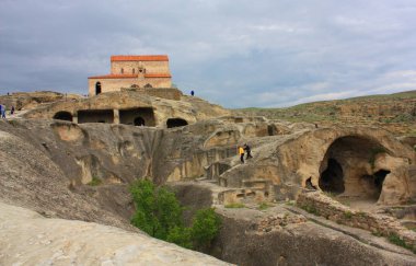 Mağara kasaba Uplistsikhe Gürcistan