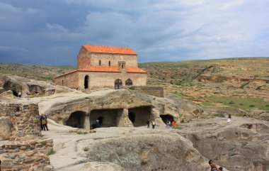 Mağara kasaba Uplistsikhe Gürcistan