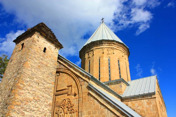 Gereja Our Lady of the Ananuri Fortress di Georgia — Stok Foto