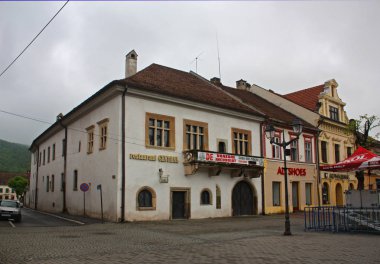 Romanya 'nın Bistrita kentindeki eski bir kasaba