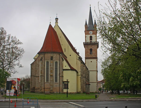 Luteránská církev v Bistritě, Rumunsko — Stock fotografie