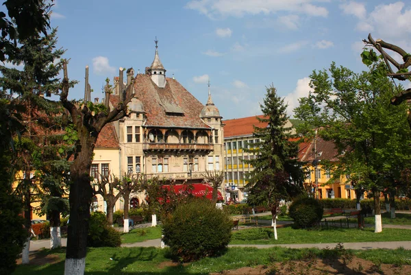 Sighisoara - 3 maja, 2017.Historical część miasta Sighisoara, Rumunia — Zdjęcie stockowe