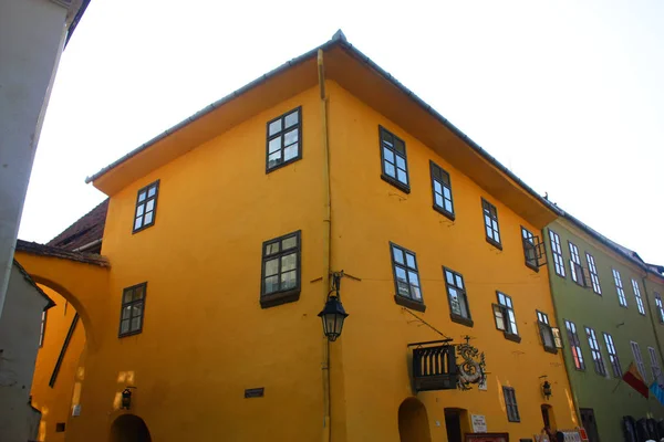 Casa dove è nato Vlad Tsepesh, Sighisoara, Romania — Foto Stock