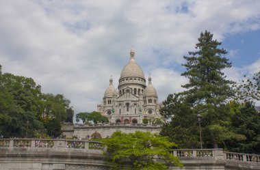 Paris - 27 Mayıs 2017. Sacr-Coeur Katedrali Paris, Fransa