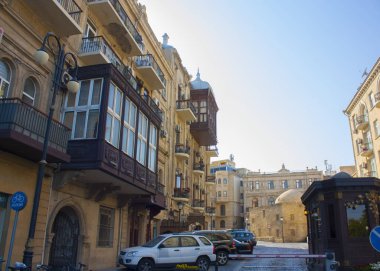 Bakü - 6 Haziran 2017. Icheri – Şirvanşahlar Sarayı (eski şehir), Bakü, Azerbaycan