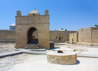 Ateshgah - fire temple in Azerbaijan clipart