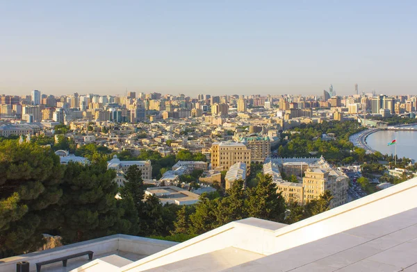 Vista de Baku do deck de observação — Fotografia de Stock