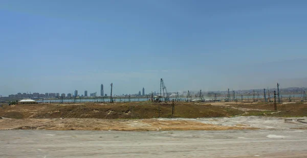 Plataformas petrolíferas en Azerbaiyán — Foto de Stock