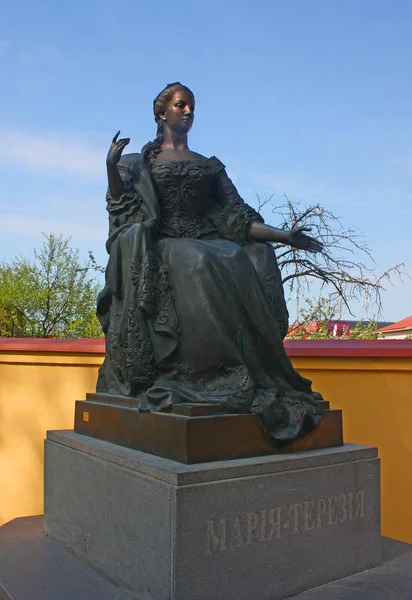 Monumento a Maria Teresa em Uzhhorod, Ucrânia — Fotografia de Stock