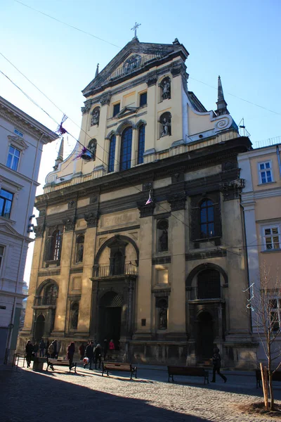 イエズス会教会聖ペテロとパウロの Lviv, ウクライナの — ストック写真