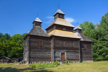 Pirogovo (Poltava dan kıyamet Kilisesi), eski ahşap kilisede Ukrayna
