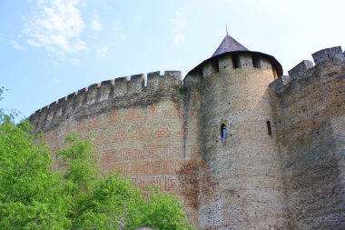 Khotyn fortress in Hotin, Ukraine clipart