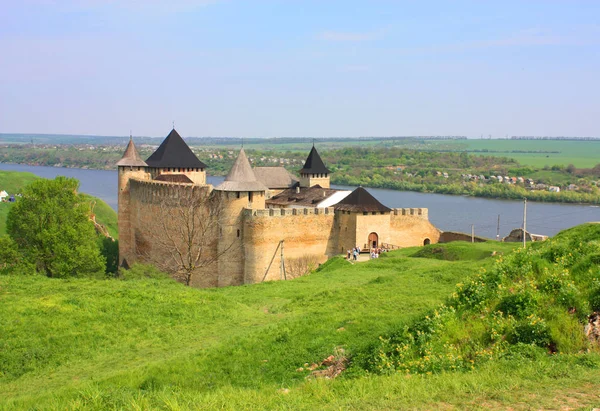 Хотинская крепость в Хотине, Украина — стоковое фото