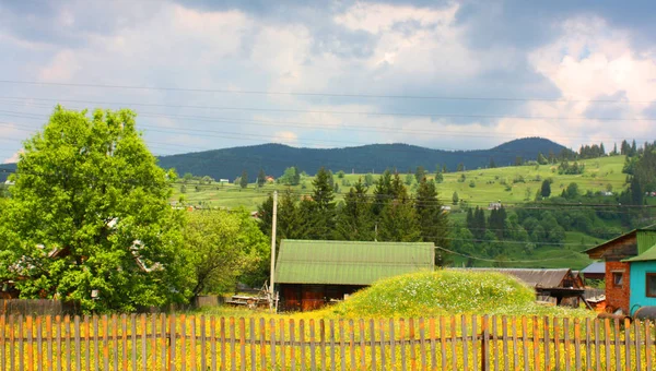 Krajina v Vorochta, Ukrajina — Stock fotografie