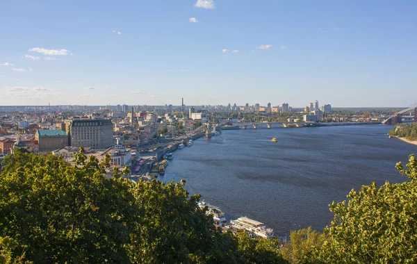 Panorama Kijów, Ukraina — Zdjęcie stockowe