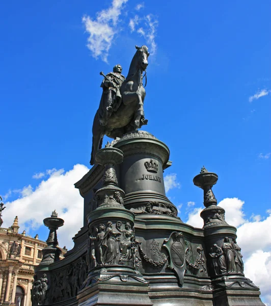 Monument au roi Johann Saxon à Dresde, Allemagne — Photo