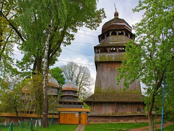 The bell tower of Church of St. Jura in Drohobych, Ukraine — Stock Photo, Image