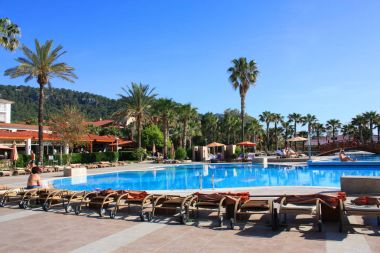 Kemer - 20 Haziran 2016. Yüzme Havuzu Kemer, Türkiye'de beş yıldızlı otel
