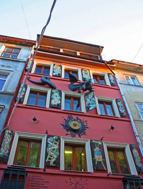 Lviv, Ukrayna ejderha ile binalar