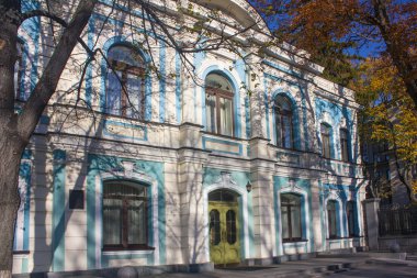 Ukrayna Bakanlar kabinesinin Basın Kulübü güzel Konağı (Exchange eski binası, daha sonra, Land Bank) Kiev Institutskaya Caddesi boyunca, Ukrayna